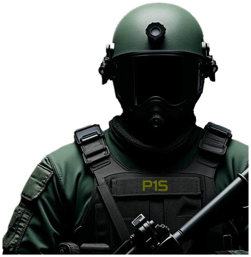 Operador táctico de P1S equipado